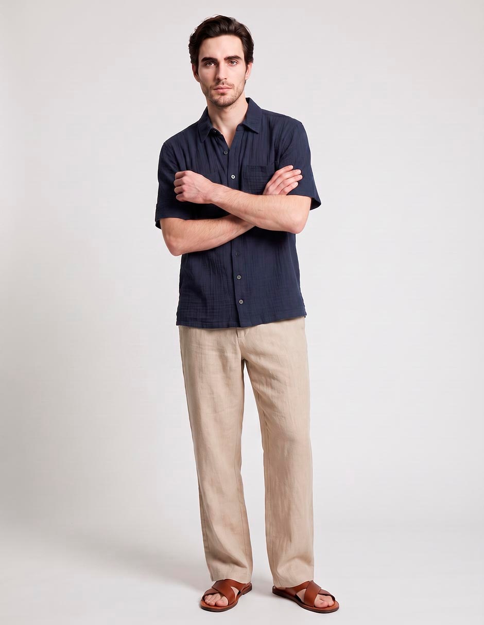Camisa de vestir manga corta para hombre 3