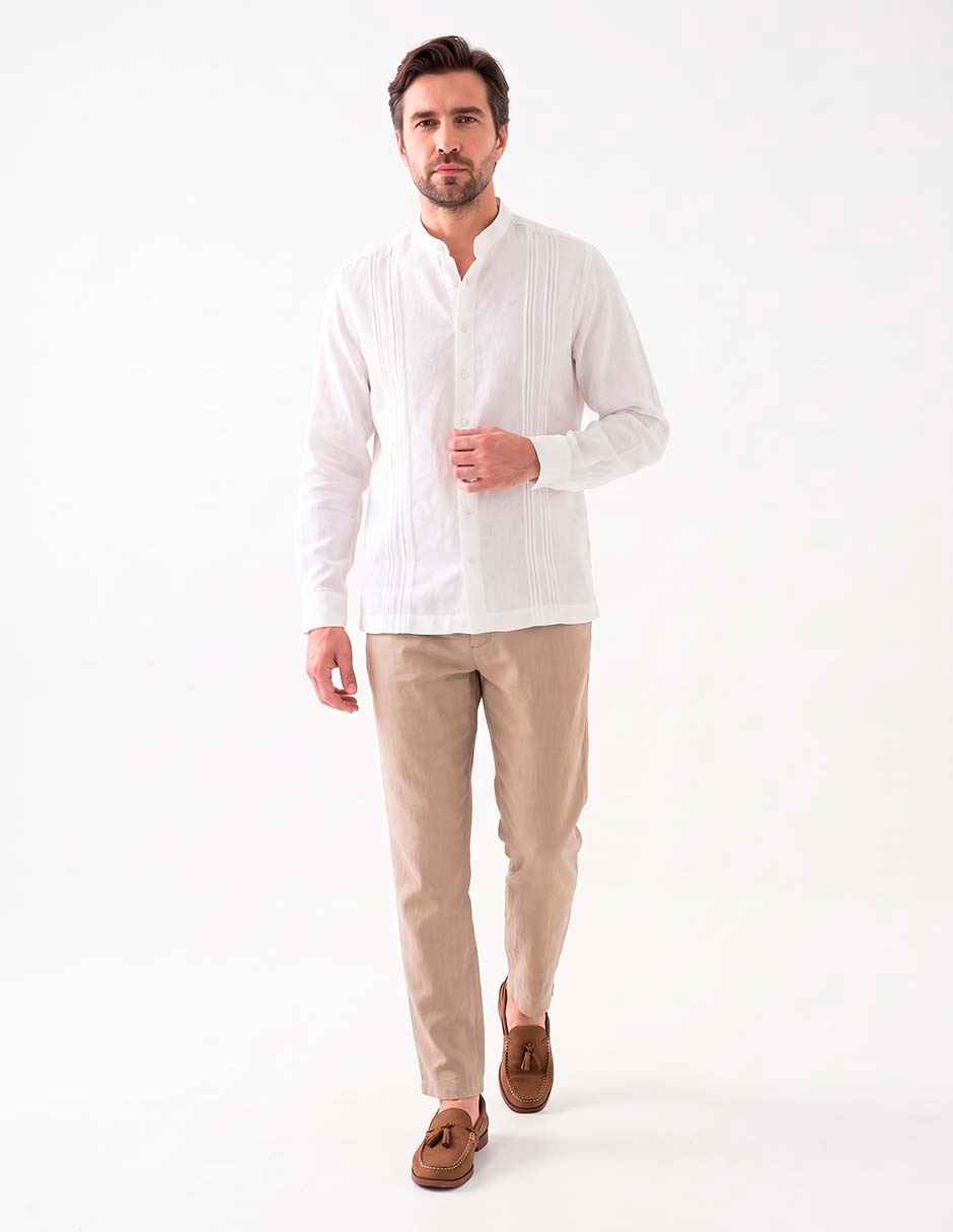 Camisa casual manga larga para hombre 3
