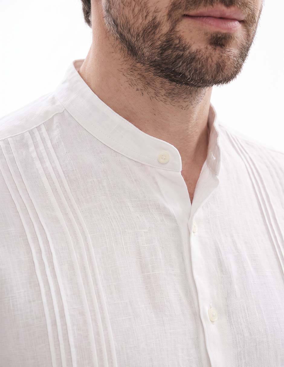 Camisa casual manga larga para hombre 2