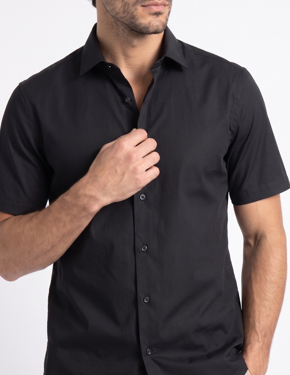 Camisa casual manga corta para hombre 4