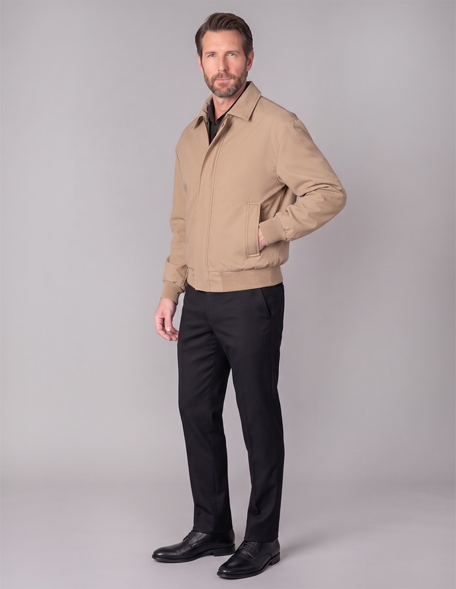 Chamarra bomber con bolsillos para hombre 4