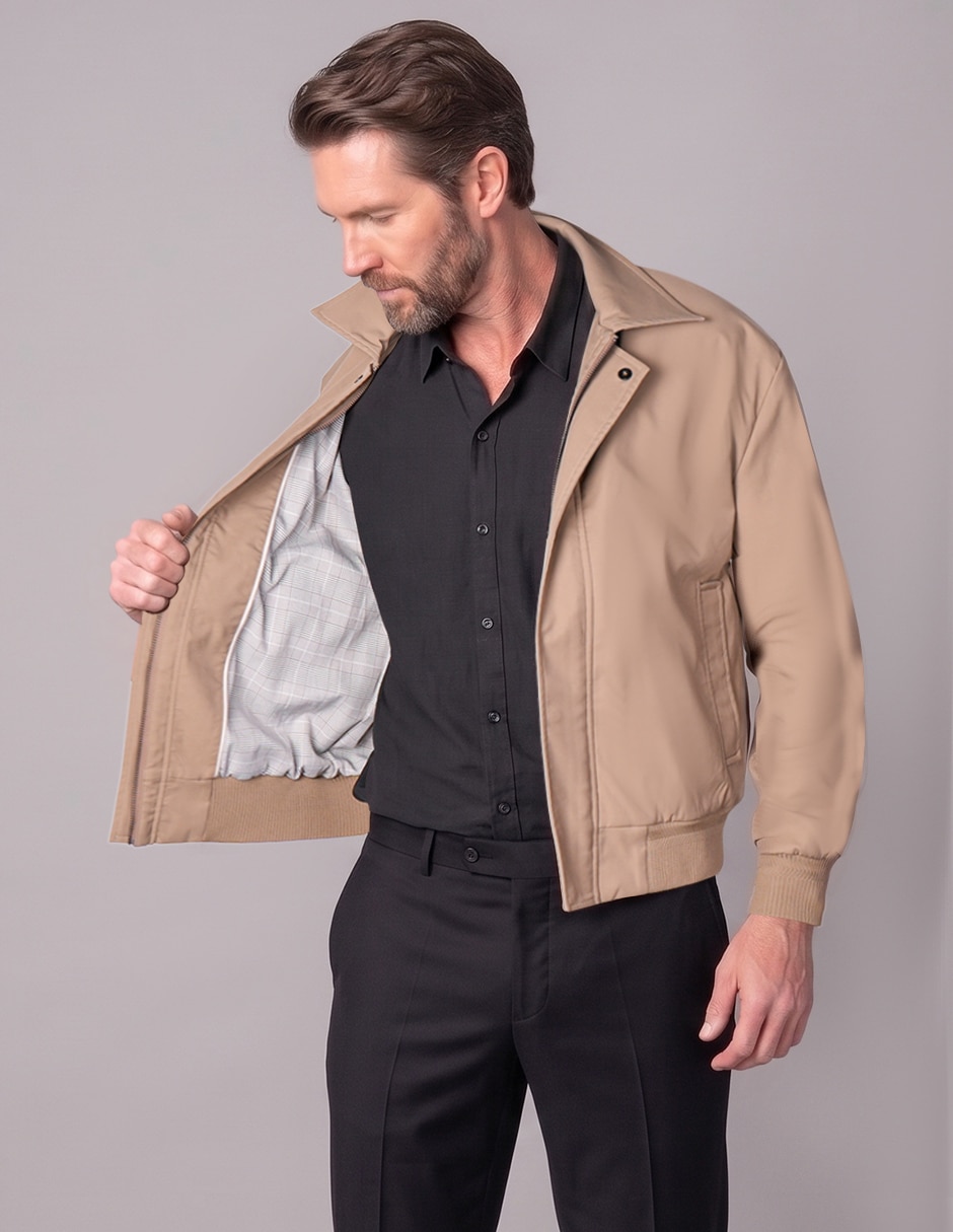 Chamarra bomber con bolsillos para hombre 3