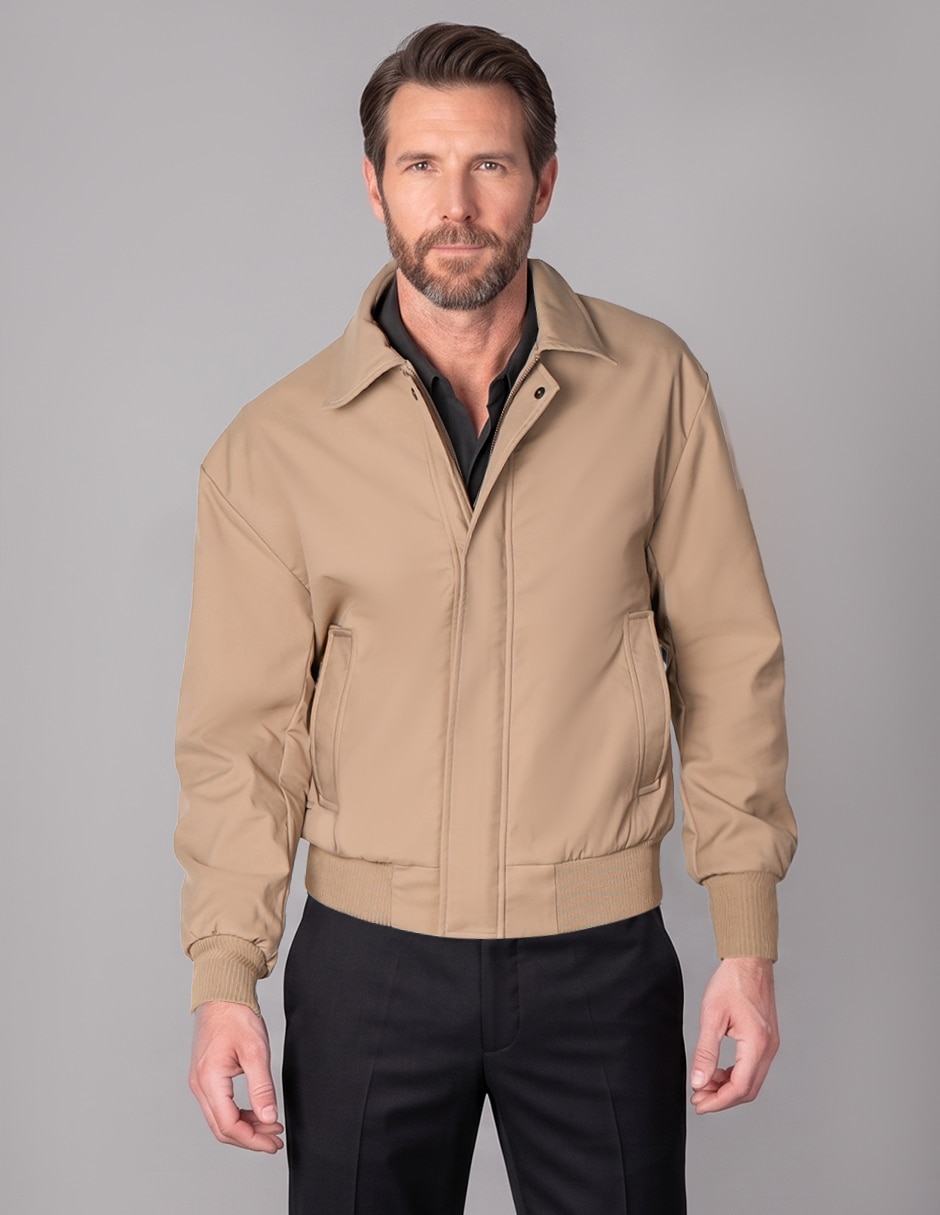Chamarra bomber con bolsillos para hombre Chamarra bomber con bolsillos para hombre