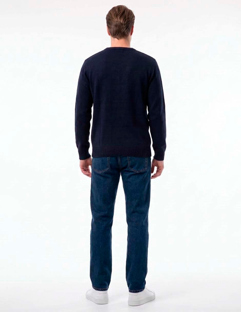 Suéter navideño cuello redondo para hombre 4