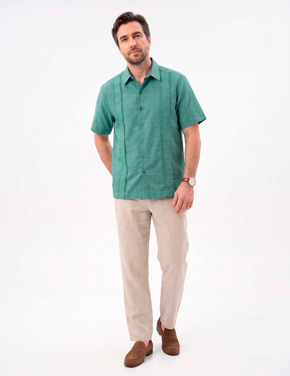 Guayabera manga corta para hombre 3