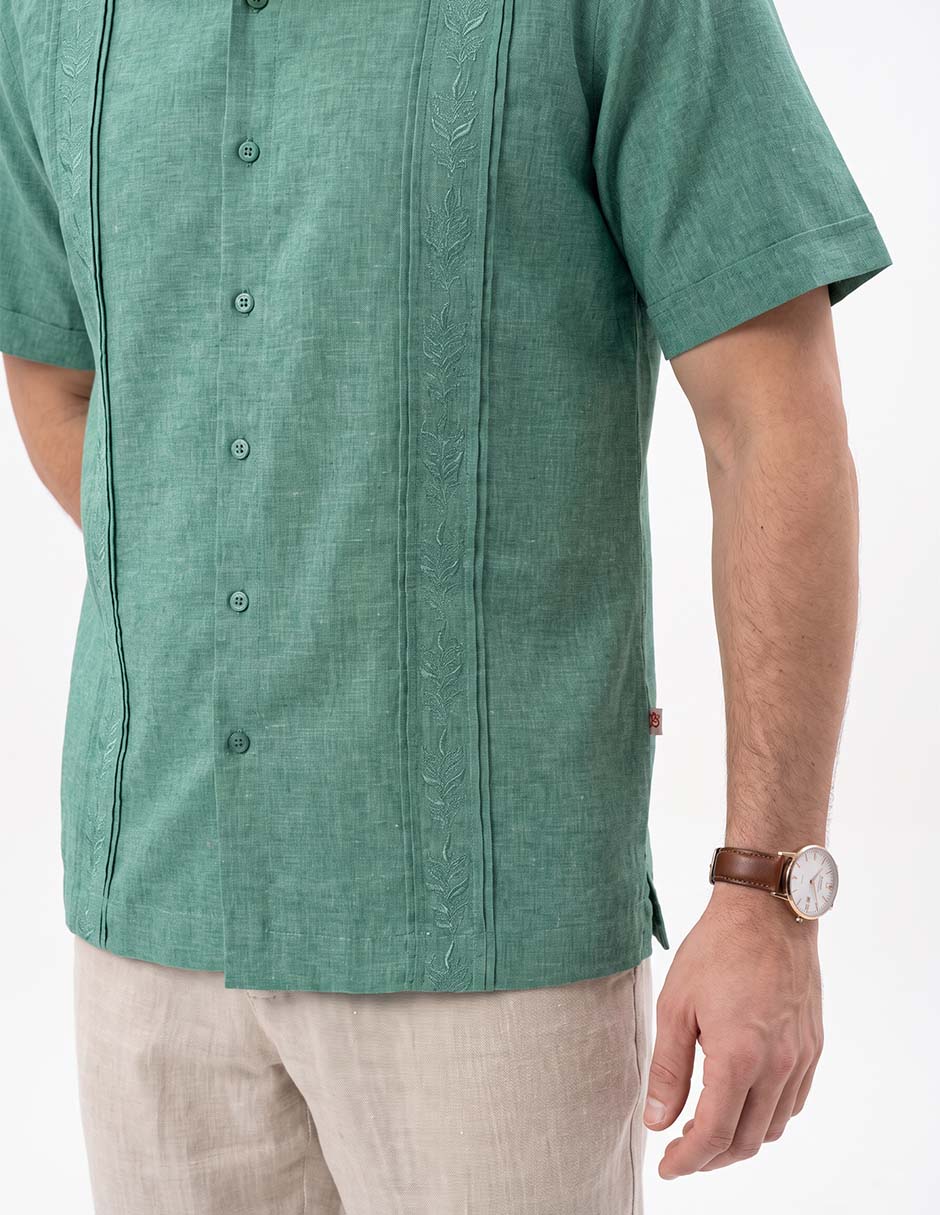 Guayabera manga corta para hombre 2