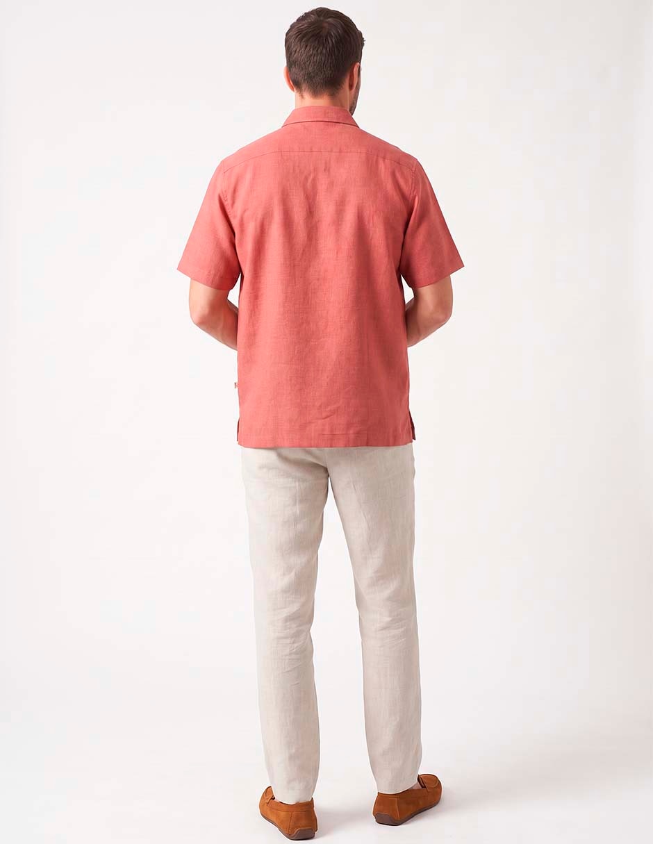 Guayabera manga corta para hombre 4