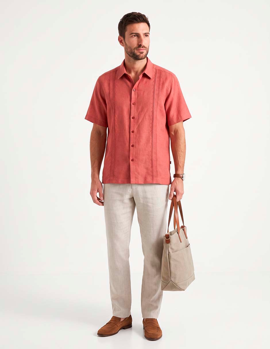 Guayabera manga corta para hombre 3