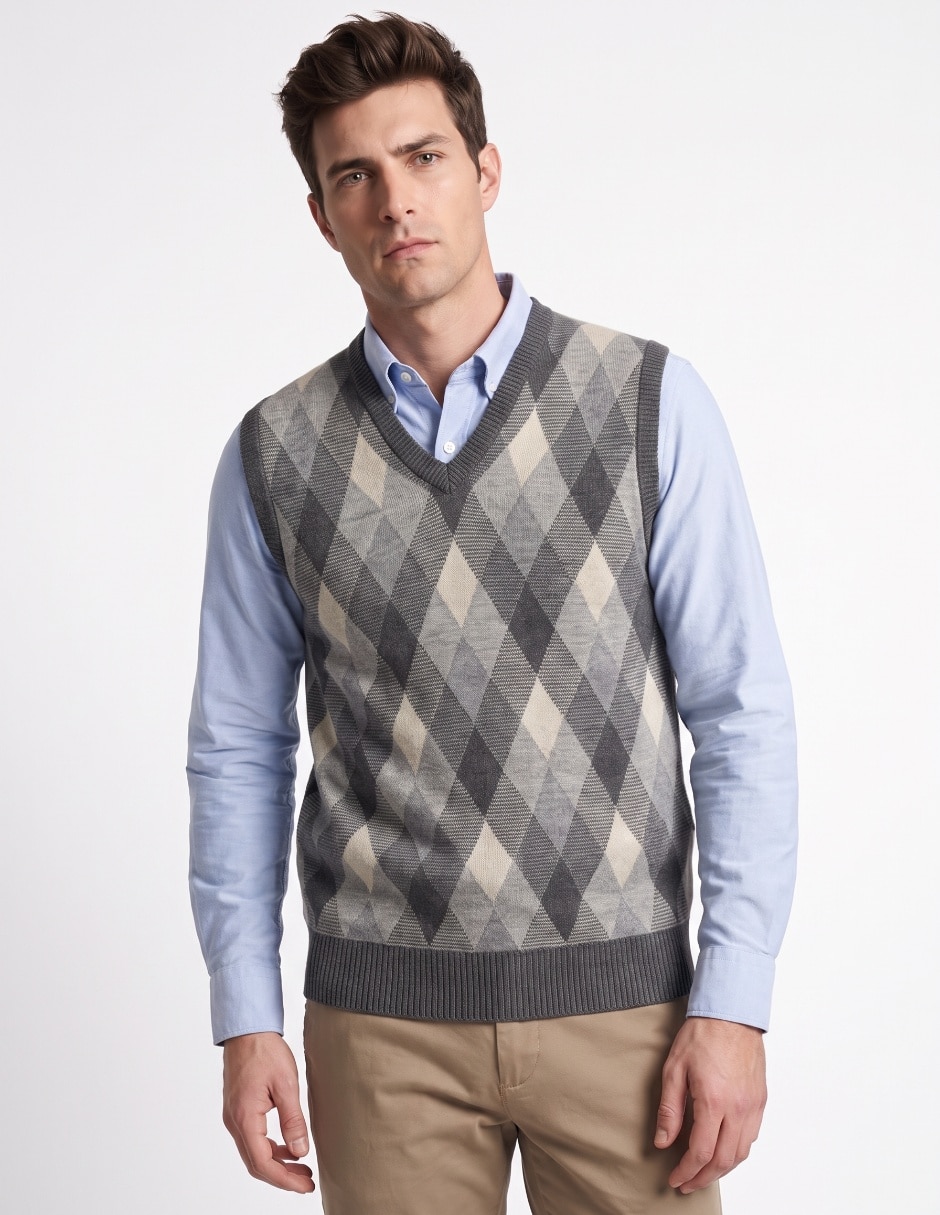 Chaleco tejido para hombre