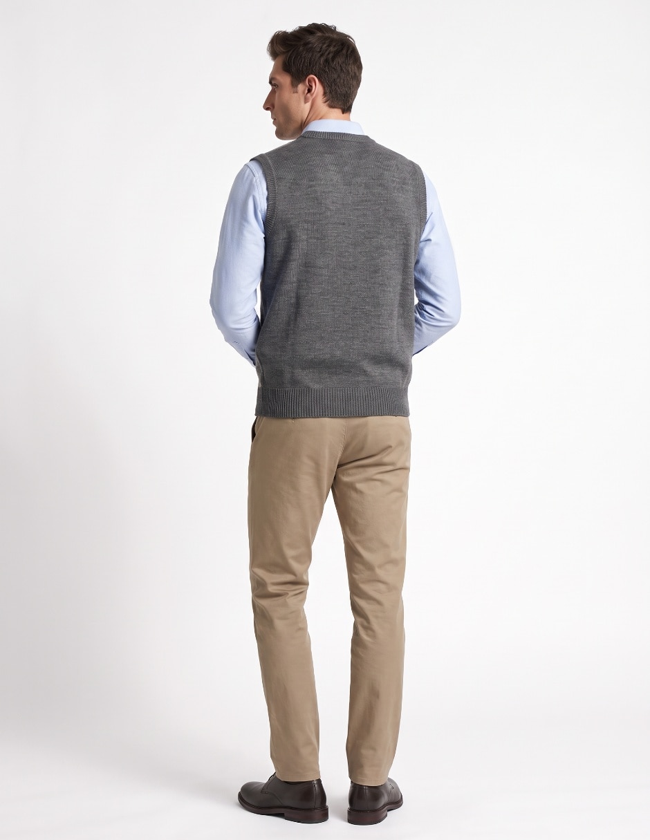 Chaleco tejido para hombre 2