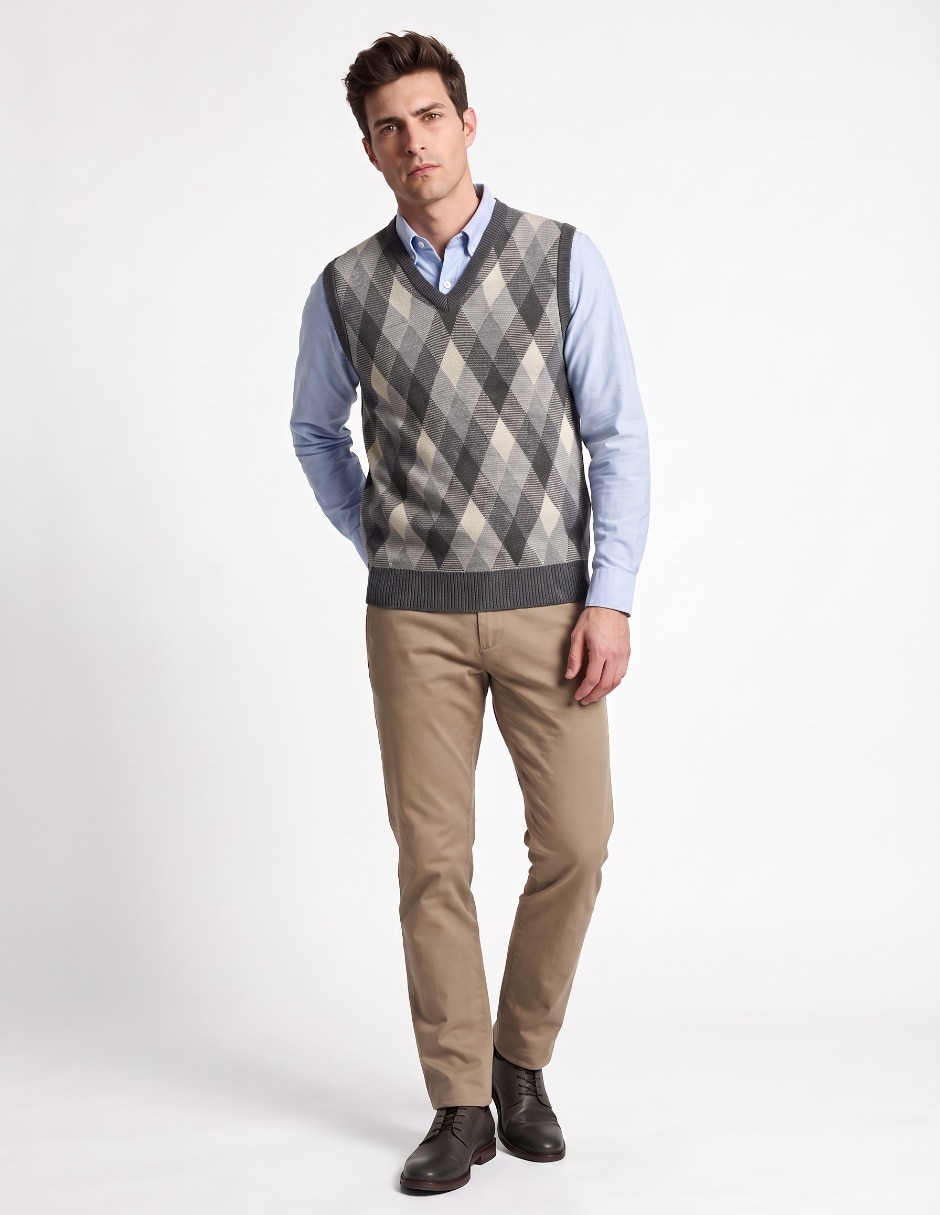 Chaleco tejido para hombre 3