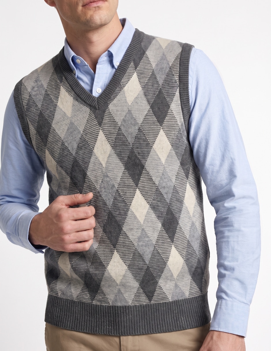 Chaleco tejido para hombre 4