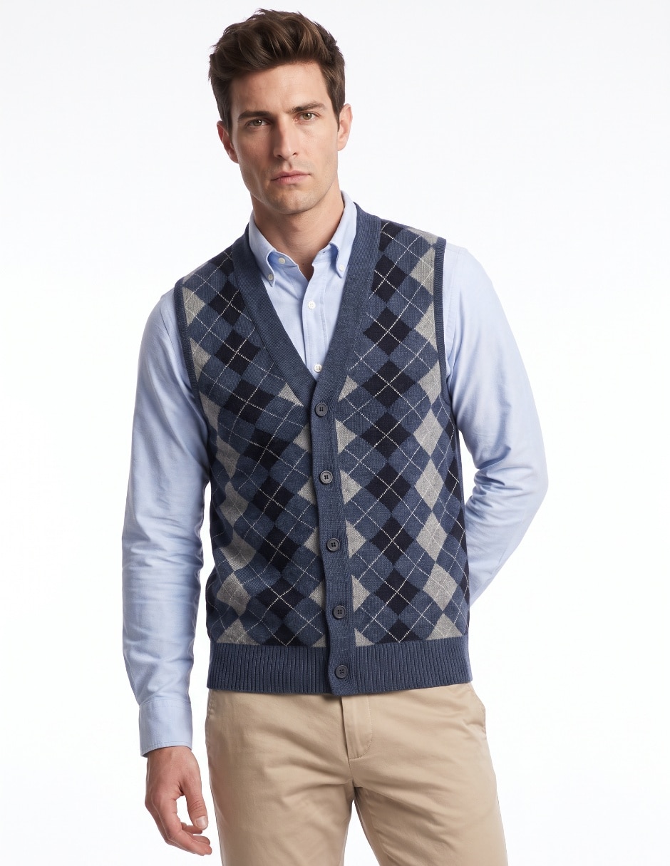 Chaleco tejido para hombre