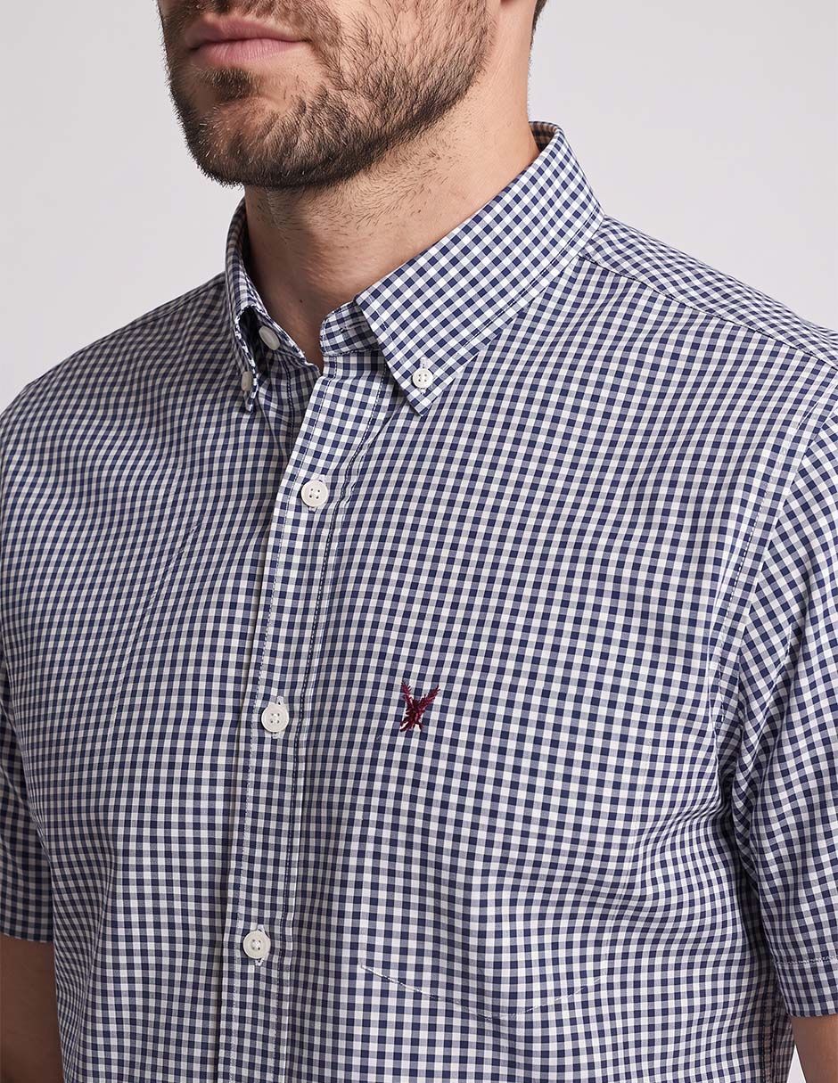 Camisa casual de algodón manga corta para hombre 2
