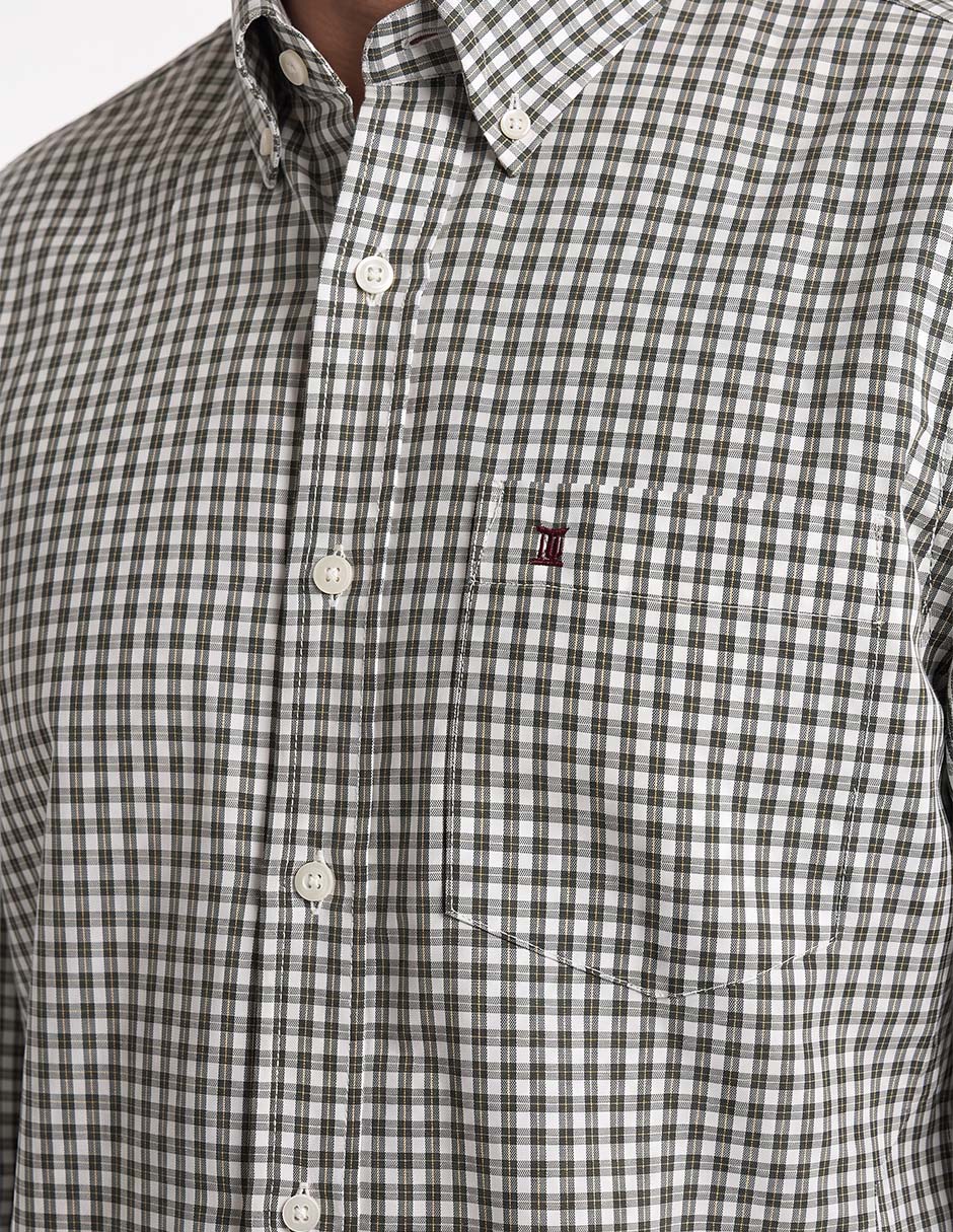 Camisa casual de algodón manga larga para hombre 4