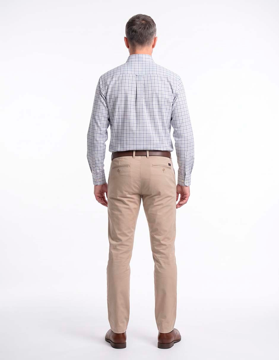 Camisa casual de algodón manga larga para hombre 2