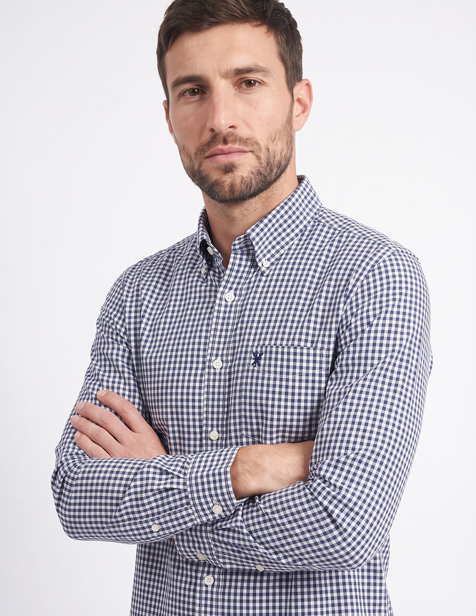 Camisa casual de algodón manga larga para hombre 2