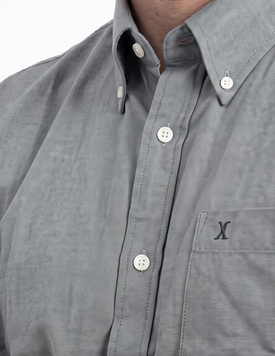 Camisa casual manga larga para hombre 4