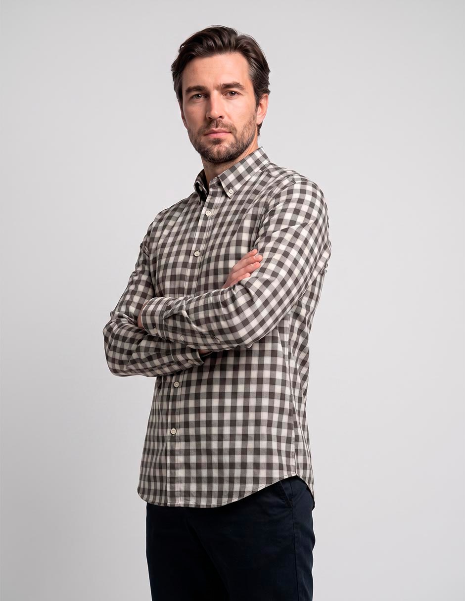 Camisa casual manga larga para hombre Camisa casual manga larga para hombre