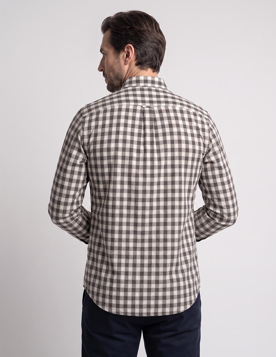 Camisa casual manga larga para hombre 2