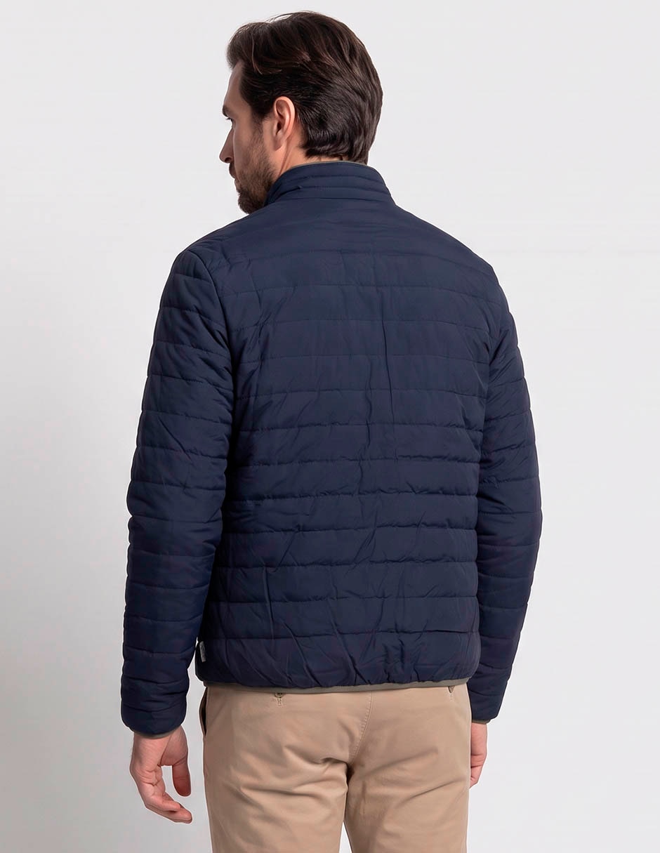 Chamarra capitonada polosur reversible para hombre