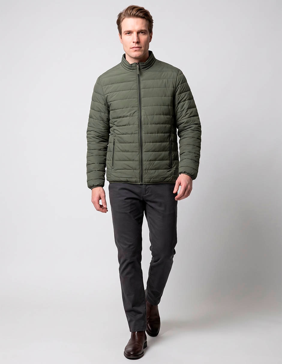 Chamarra capitonada polosur reversible para hombre