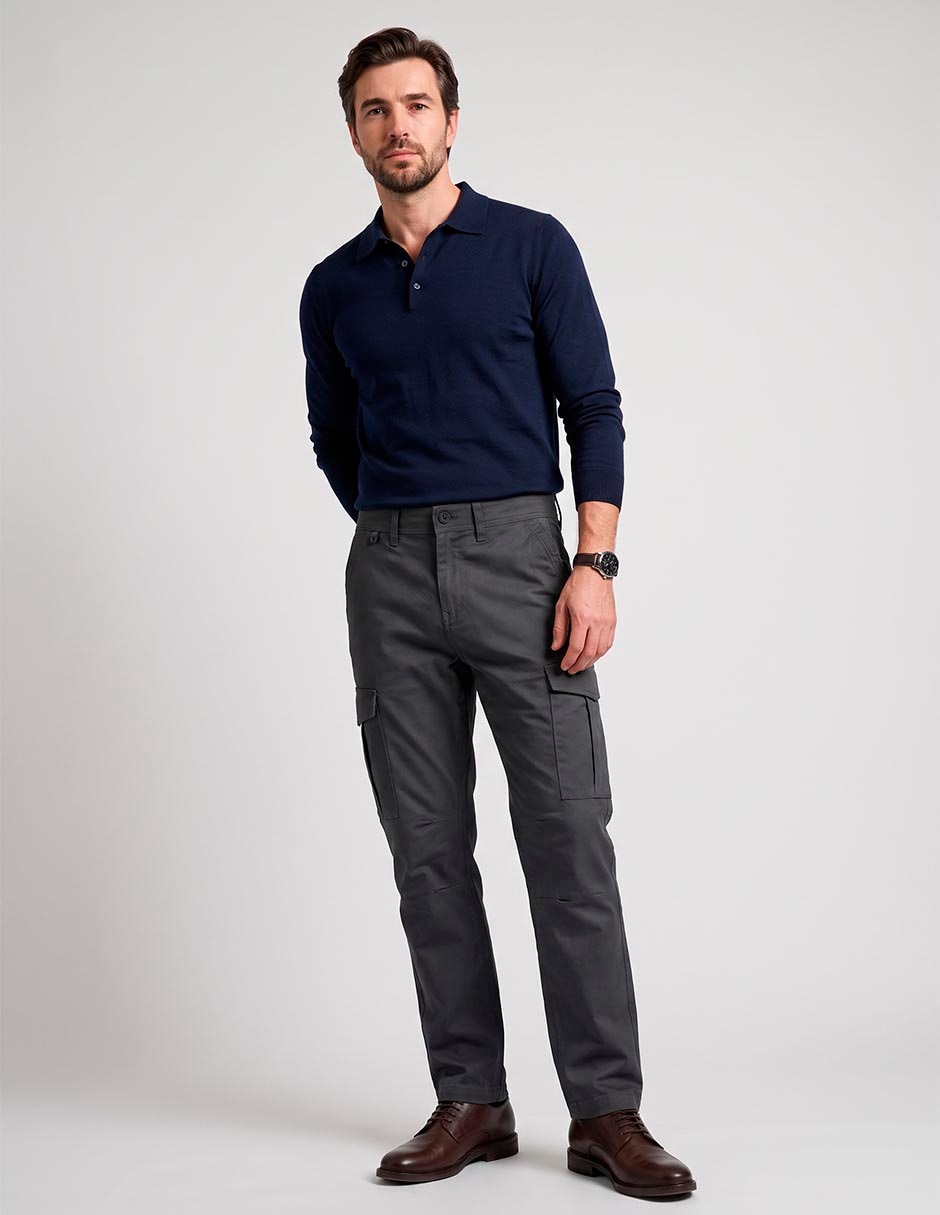 Pantalón cargo cargo straight para hombre Pantalón cargo cargo straight para hombre