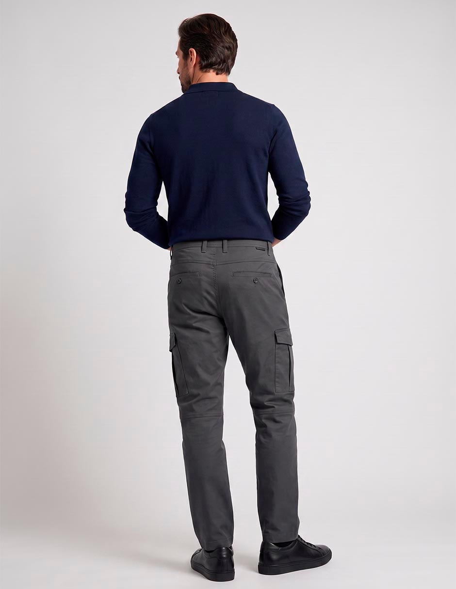 Pantalón cargo cargo straight para hombre 2