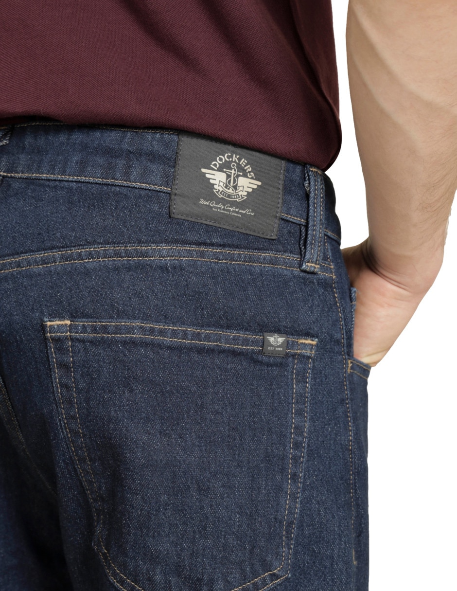 Pantalón casual regular de algodón para hombre 5