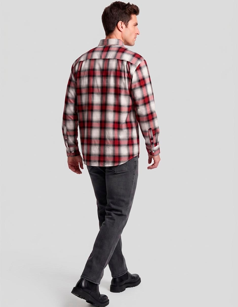 Camisa casual manga larga para hombre 3