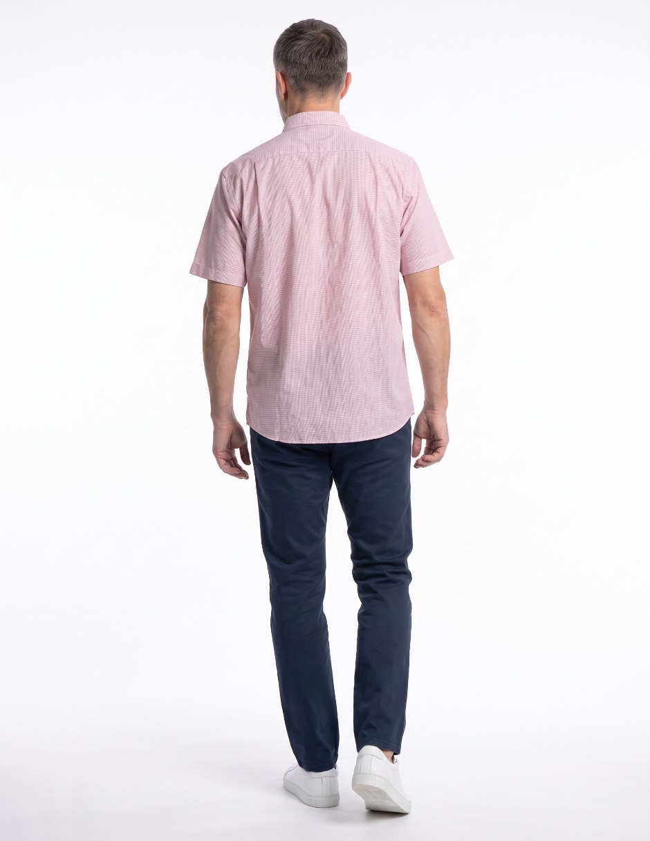 Camisa casual de algodón manga corta para hombre 2
