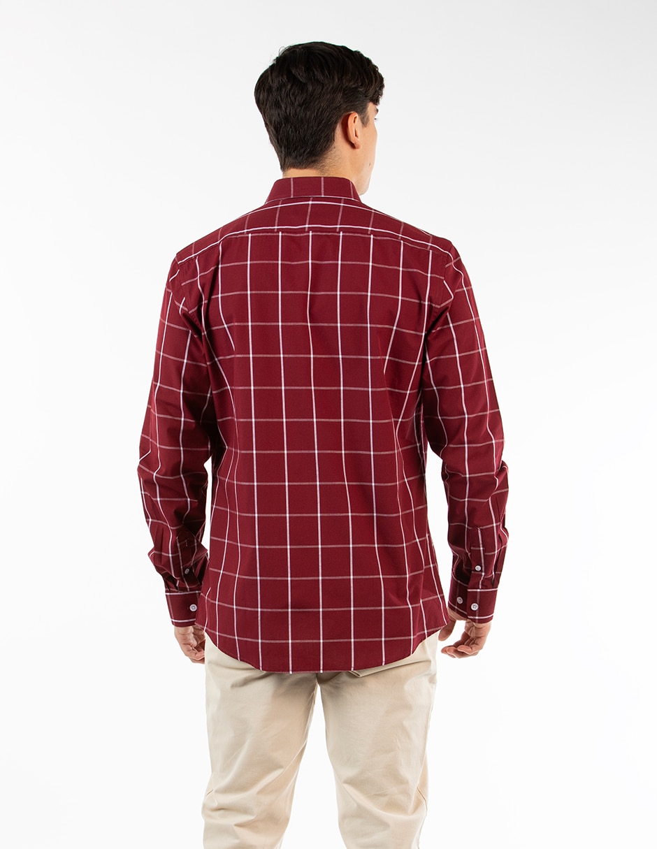 Camisa casual de algodón manga larga para hombre 2