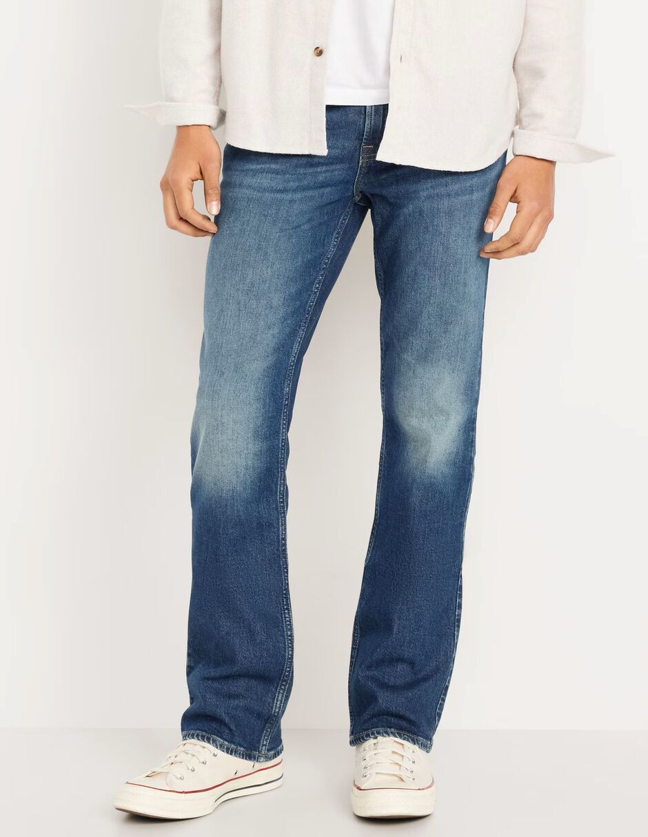 Jeans regular deslavado para hombre Jeans regular deslavado para hombre