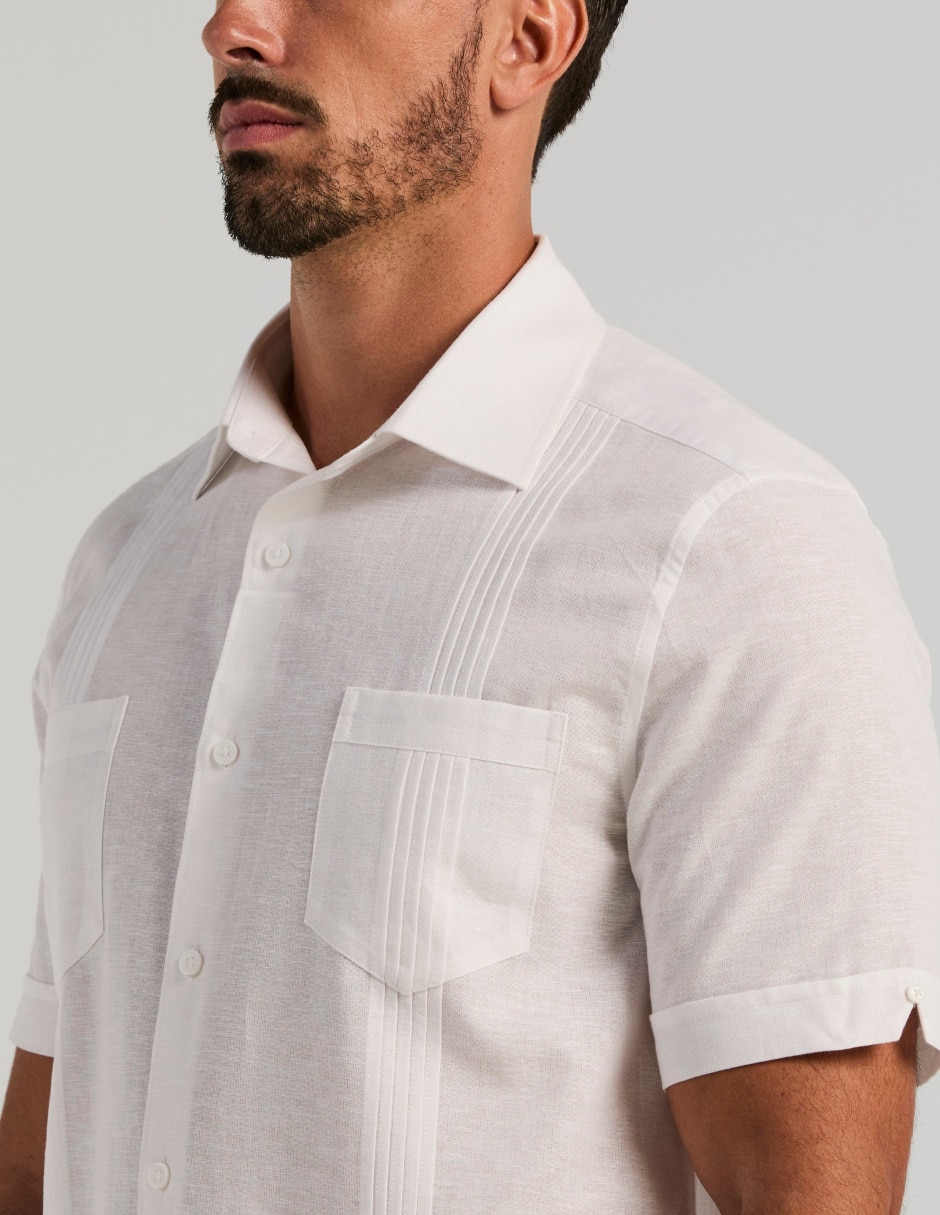 Guayabera manga corta para hombre 3