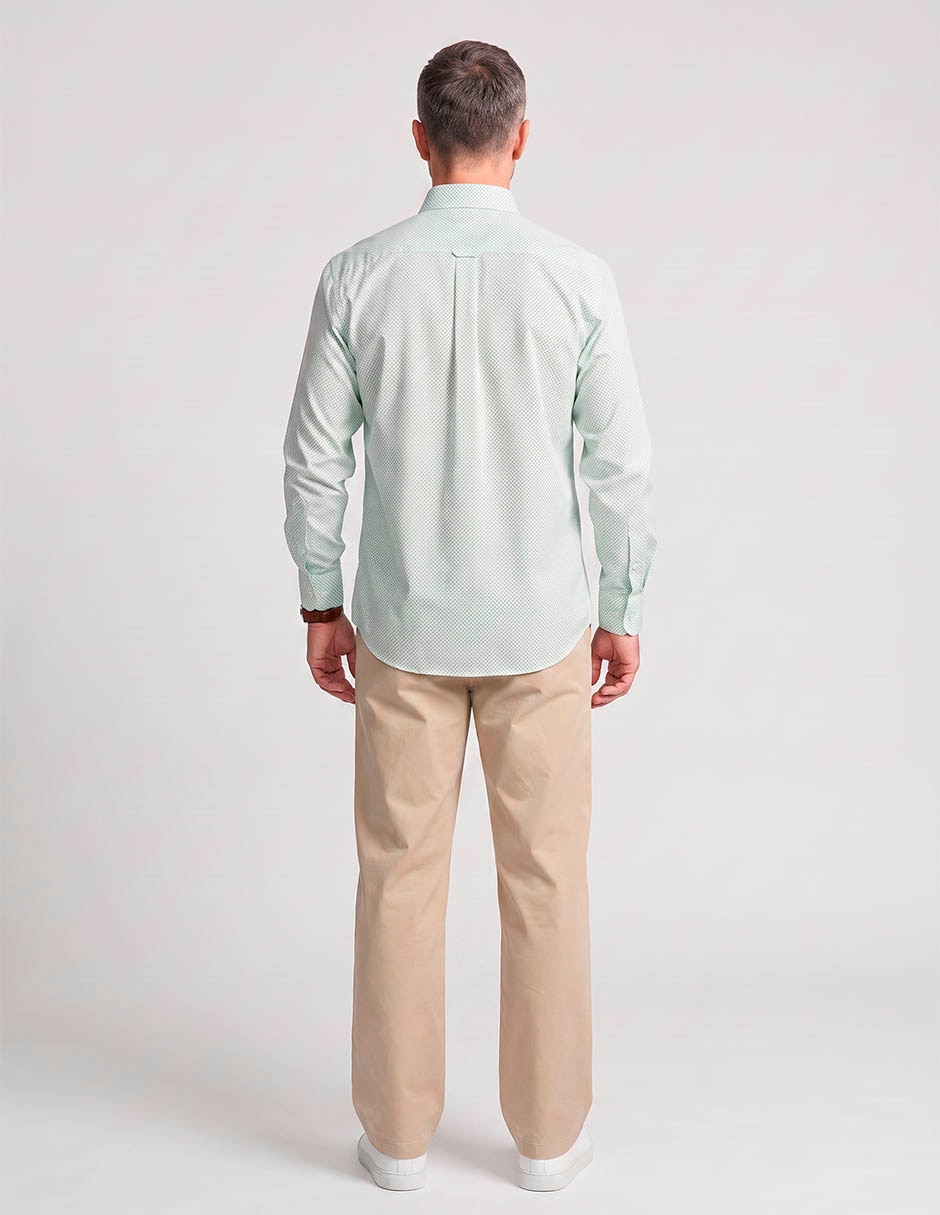 Camisa casual manga larga para hombre 2