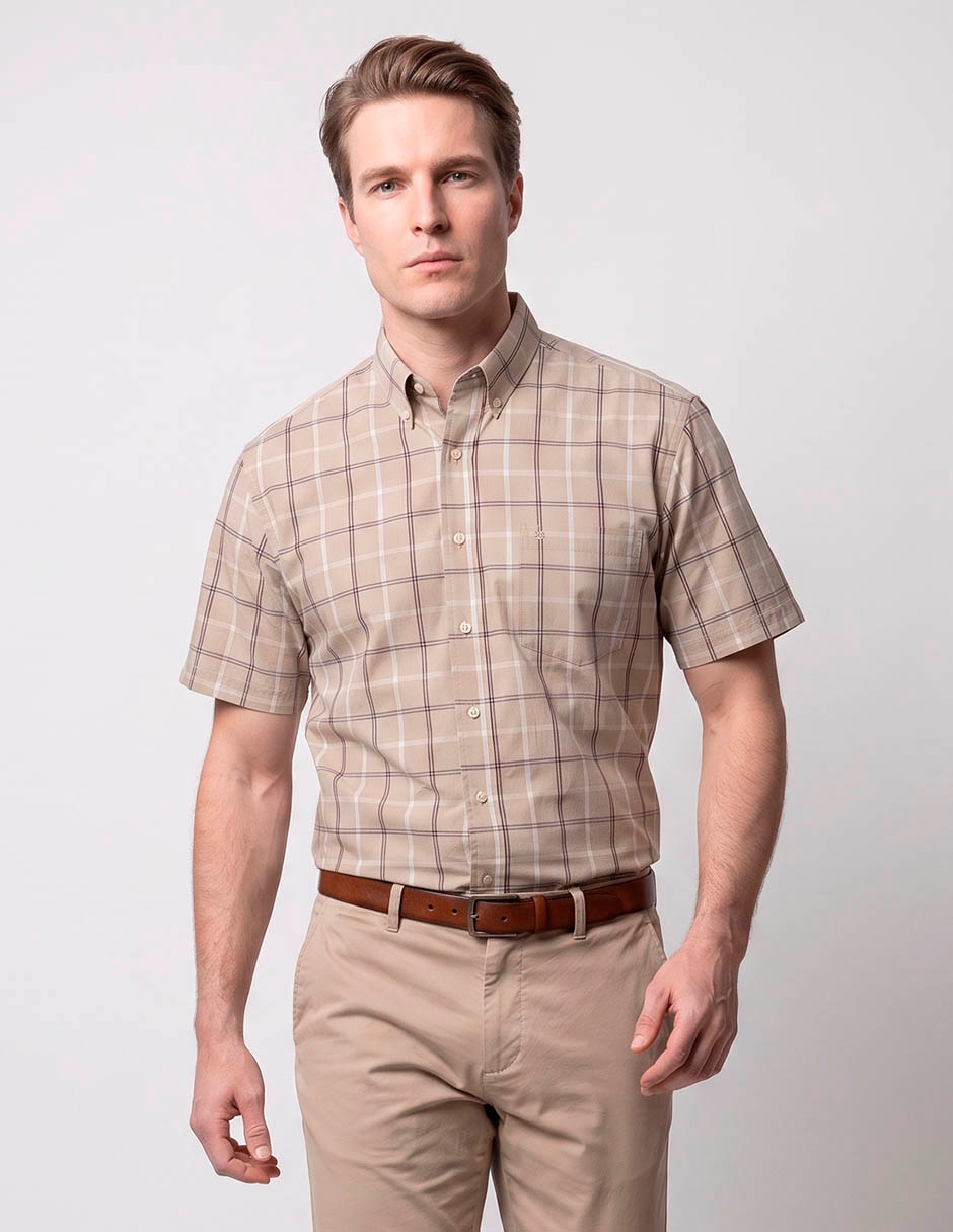 Camisa casual manga corta para hombre Camisa casual manga corta para hombre
