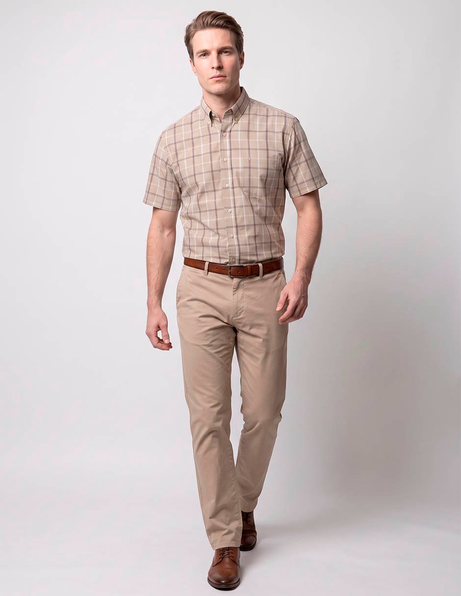 Camisa casual manga corta para hombre 3