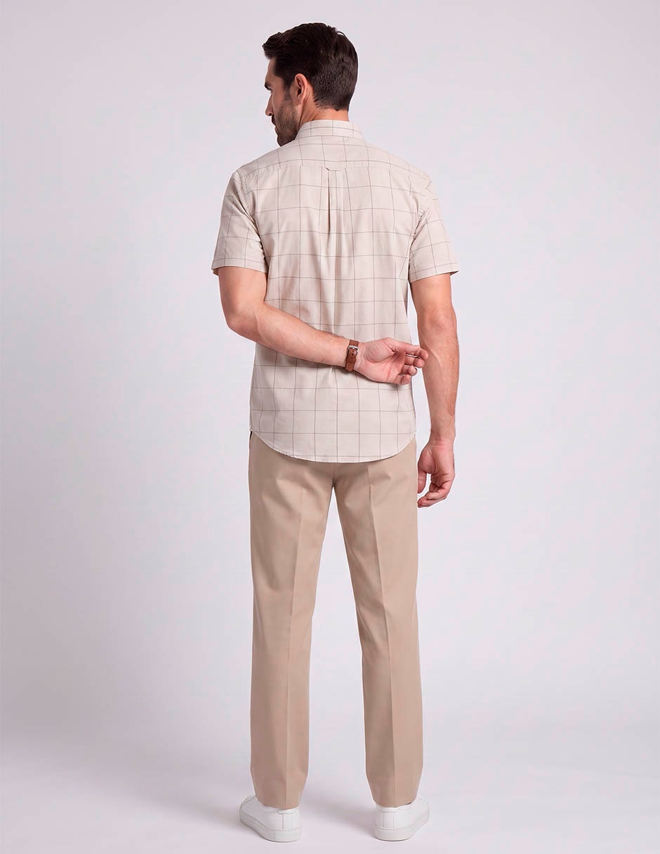 Camisa casual de algodón manga corta para hombre 2