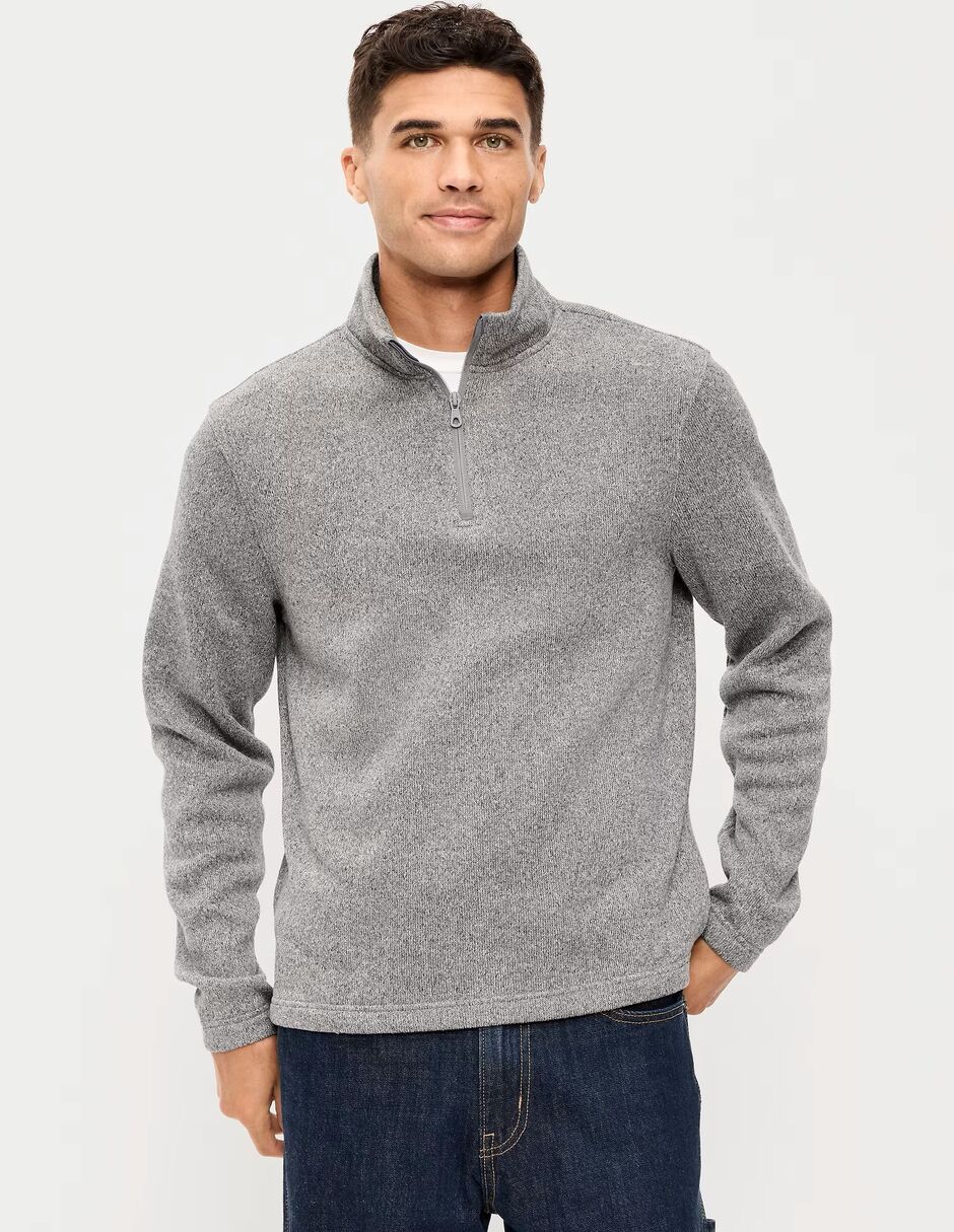 Suéter cuello con cierre para hombre 1