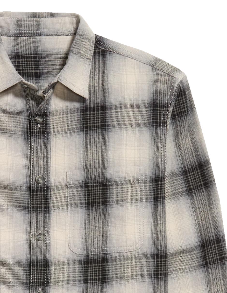Camisa casual manga larga para hombre 2