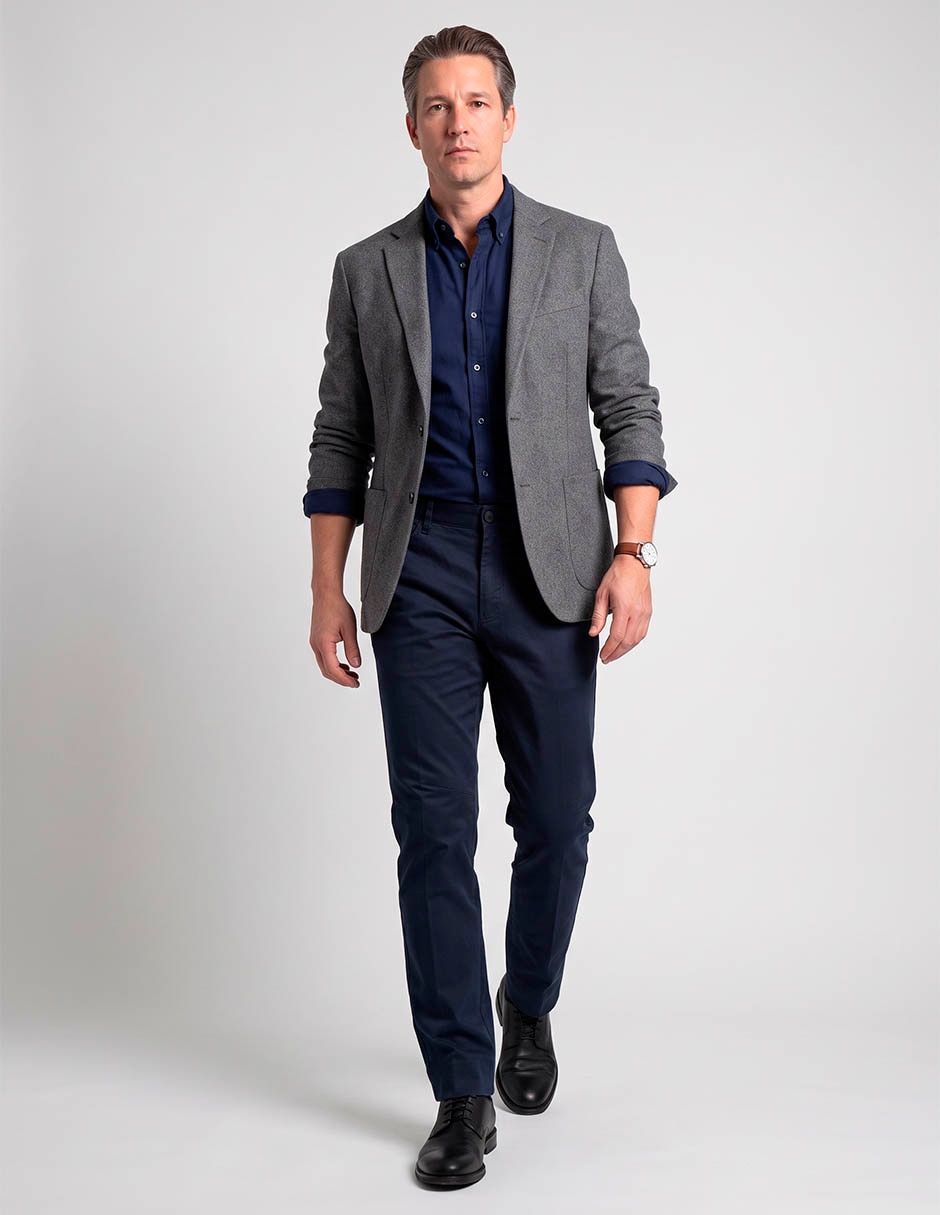 Pantalón chino de algodón para hombre 3