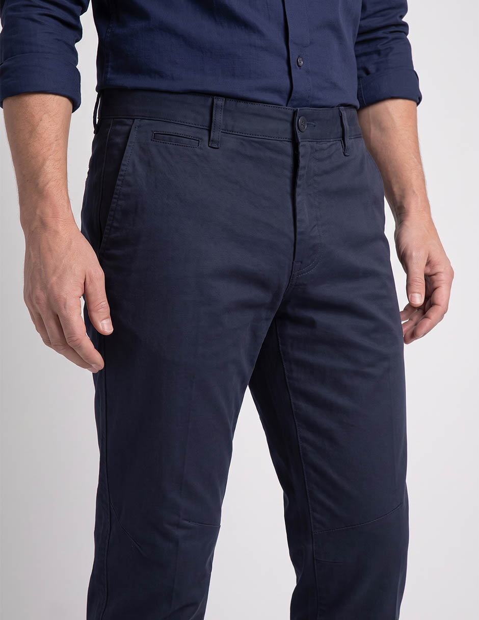 Pantalón chino de algodón para hombre 4
