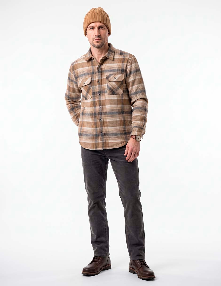 Camisa casual manga larga para hombre Camisa casual manga larga para hombre