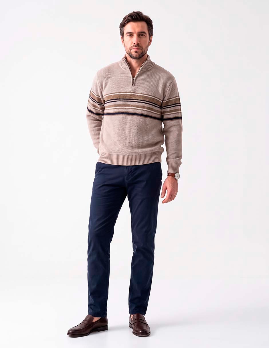 Suéter cuello alto para hombre Suéter cuello alto para hombre