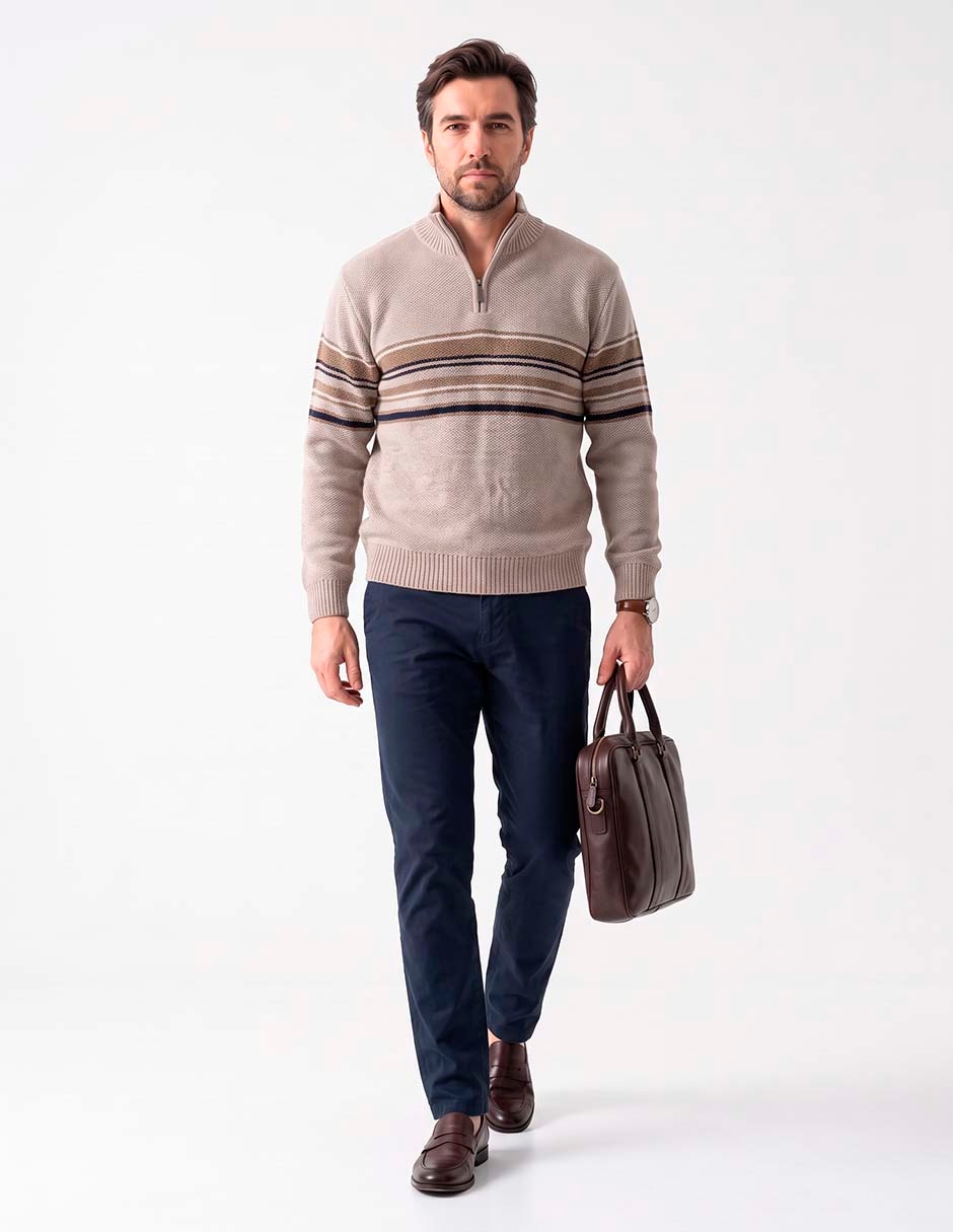 Suéter cuello alto para hombre 3