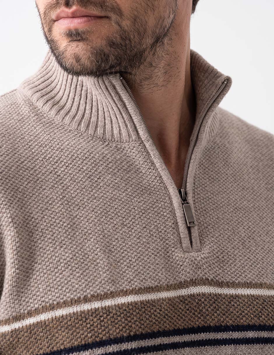 Suéter cuello alto para hombre 2