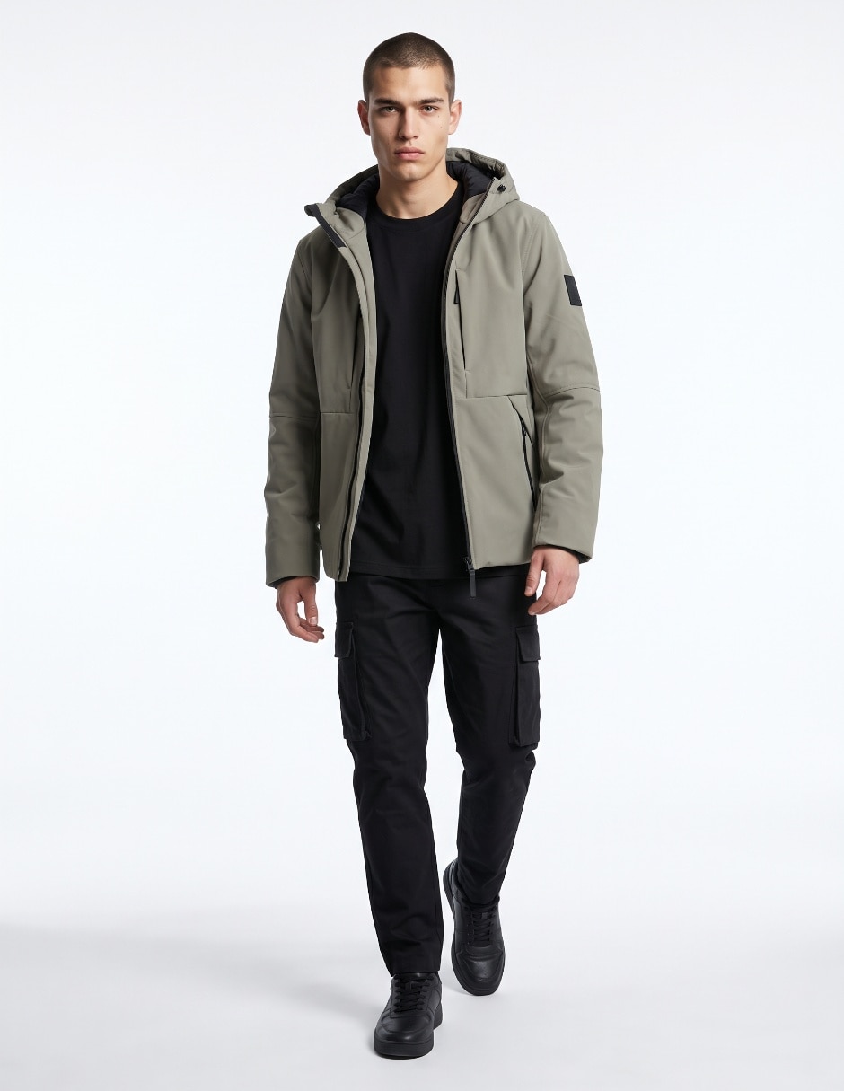 Chamarra casual con bolsillos para hombre Chamarra casual con bolsillos para hombre