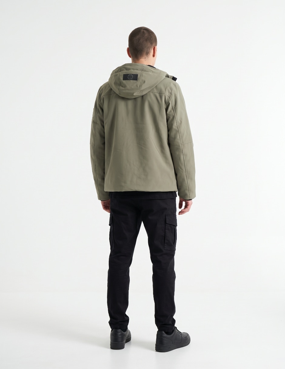 Chamarra casual con bolsillos para hombre 2