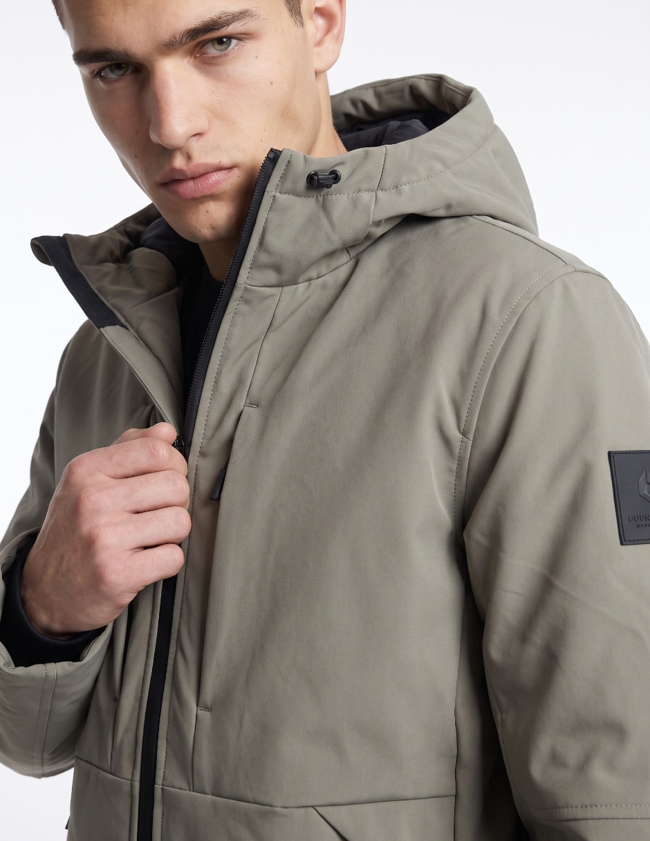 Chamarra casual con bolsillos para hombre 4