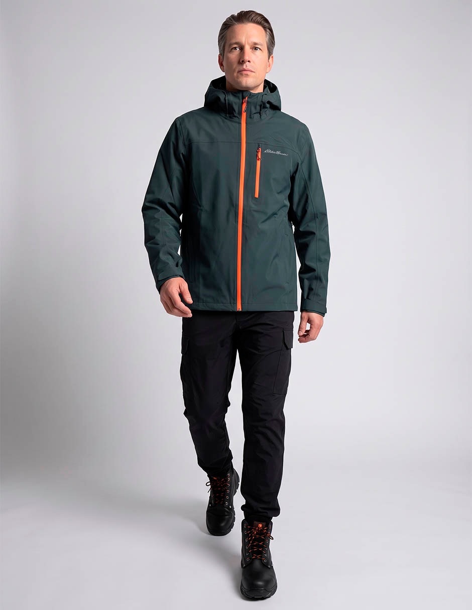Chamarra eddie bauer impermeable con capucha para hombre